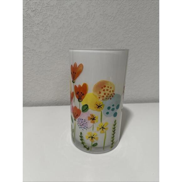 ProFliwers White Round Thick Class Floral Vase 8” Tall Good Condition Home Decor - Picture 3 of 4